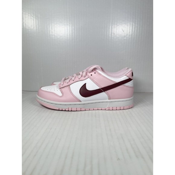 Nike Dunk Low Pink Foam Red White GS Sz 5.5Y/7W CW1590-601 IN HAND READY TO SHIP - Picture 3 of 8